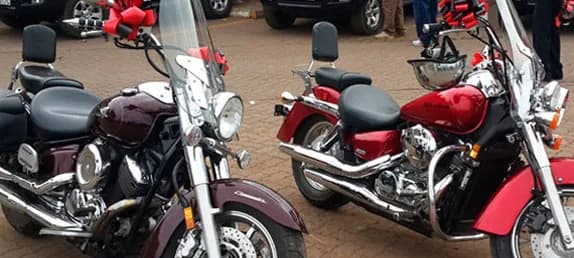 Escort Bikes wedding car